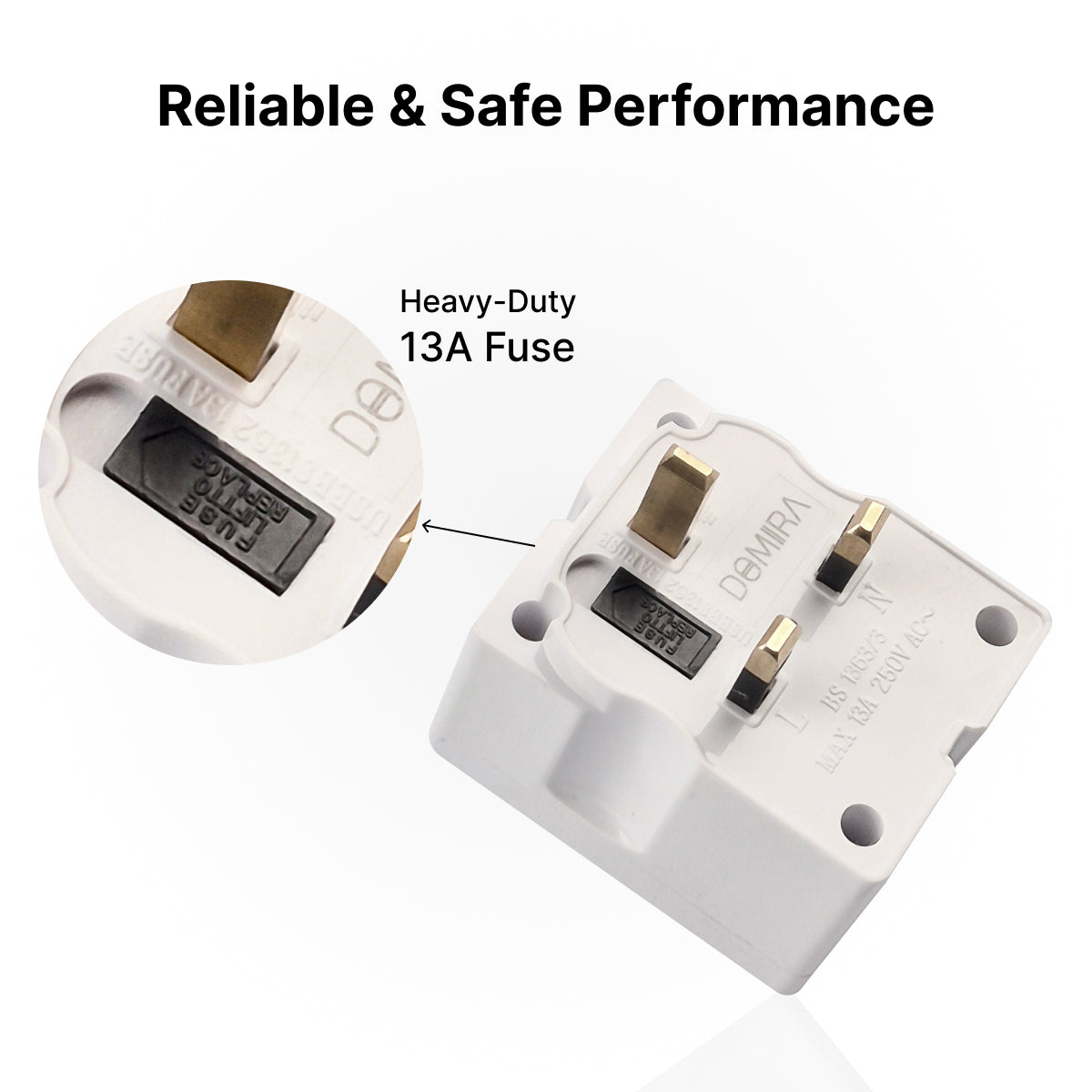 2-Way 3-Pin Plug Adapter – 13A Cube Power Splitter for UK Sockets 250V 2-Way 3-Pin Plug Adapter – 13A Cube Power Splitter for UK Sockets 250V